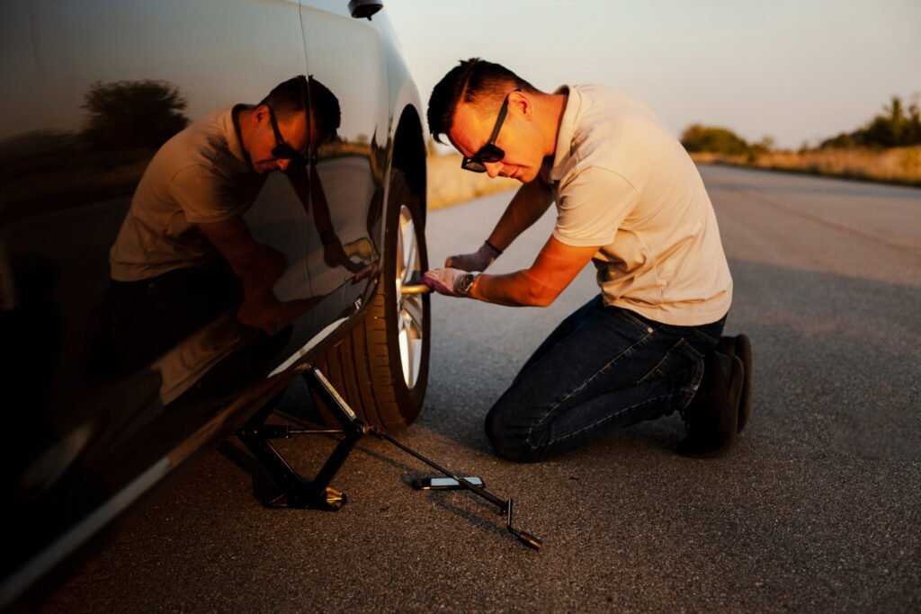 Flat Tyre towing services in houston