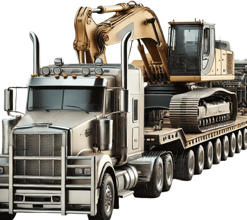 heavy-duty towing and lowboy truck towing